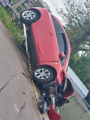 A view of the car from the road