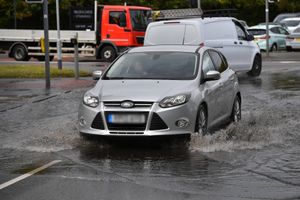 Flash flooding in Cannock
