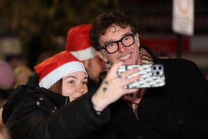 Mr Charnock was happy to take selfies with those in attendance. Photo: Kennett Photography