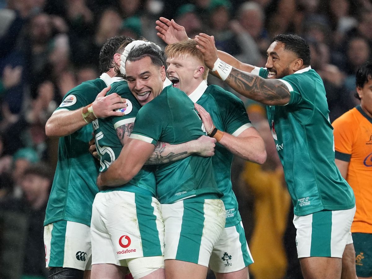 Mack Hansen scores rapid hat-trick as Ireland beat Australia for record win Mack Hansen scores rapid hat-trick as Ireland beat Australia for record win