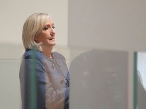 Supporting image for story: French court finds Marine Le Pen guilty in embezzlement case
