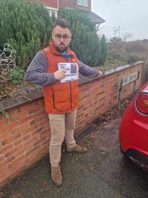 Cllr Andrew Tromans On York Crescent (Wollaston Farm Estate) where a grit bin was removed by Dudley Council. Picture: Cllr Andrew Tromans free for LDRS use