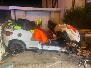 One man was taken to New Cross Hospital after the crash. Photo: Bilston Fire