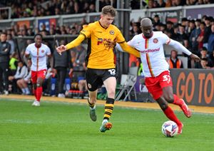 Albert Adomah runs down the wing.