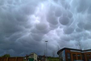 Star reader Phil Spencer took this shot of unusual cloud formations over Morrisons