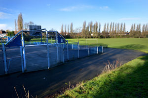 The playing fields off Londonderry Lane in Smethwick which will be transformed as the site of the aquatics centre