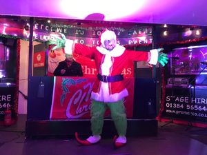 The Grinch was the star of the show and helped to switch the lights on