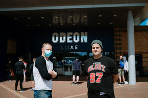 Tim Saunders and Robert Bradley ready to return to the cinema for the first time in months