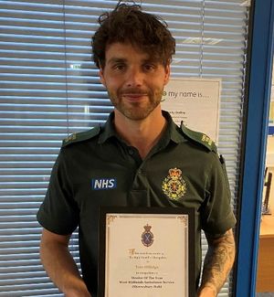 The mentor of the year award went to Tom Hillidge at Shrewsbury ambulance hub