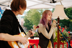  Bridgnorth Arts Festival 2024. In Picture: Afterknights on the Quayside stage