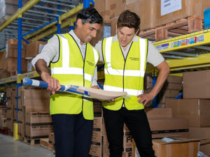 Prime Minister with chief executive Alex Loven