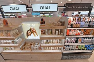 Some of the new premium hair care products available at Boots at Merry Hill, Brierley Hill.