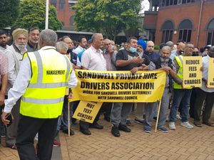 Supporting image for story: Taxi drivers protest outside Sandwell Council over licensing delays