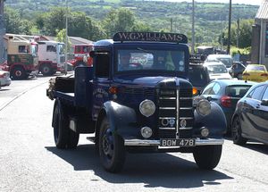 Tommy Williams in his Bedford in Llandeilo. Picture: E A Bates. 