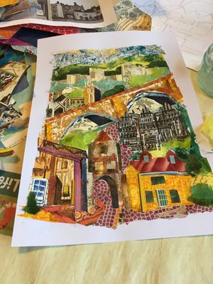 Rosalind's original painting of Ludlow