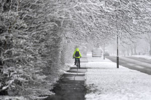 Snow is expected to fall again tomorrow