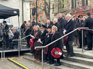 Prominent local figures including Enid Law of the Inner Wheel and John Gambles Chairman of the Llangollen International Musical Eisteddfod were amongst those paying respects.