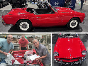 Supporting image for story: 'Shropshire Spitfire': Hospice to benefit from historic restoration of 1965 sports care