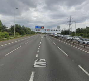 M6 Junction 6, near to where the incident happened