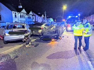 Supporting image for story: Lucky escape as no-one injured in three-car Halesowen crash 