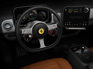 Supporting image for story: Ferrari shows off future EV’s high-tech interior