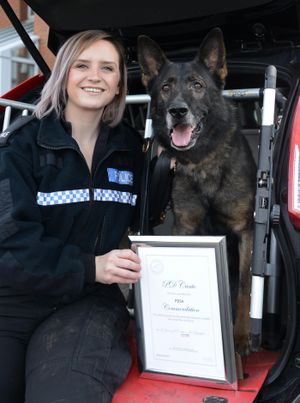 Pc Emma Worrall with Canto  