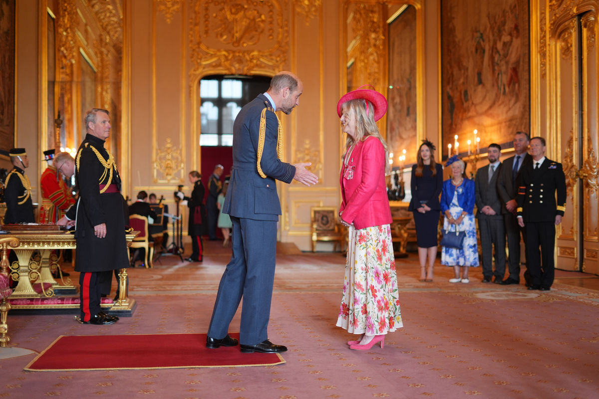 Daughter of Albion legend Jeff Astle receives MBE honour from Prince Charles