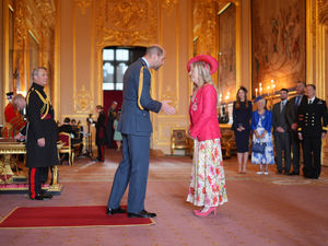 Supporting image for story: Daughter of Albion legend Jeff Astle receives MBE honour from Prince William