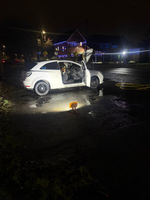 Telford firefighters have shared photographs showing the aftermath of a car fire in Madeley. Photo: Tweedale Fire Station