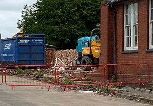 Demolition work at the former Edward the Elder primary school building in Lichfield Road, Wednesfield, has now begun. Photo: Local Democracy Reporting Service.