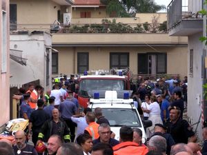 Supporting image for story: Building collapse in Italy kills two young siblings and their mother