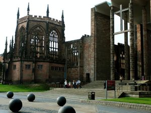 A general view of the Coventry Cathedral ruins (Rui Vieira/PA)