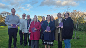 Bereaved families with Roadpeace representatives and Police and Crime Commissioner John Campion.