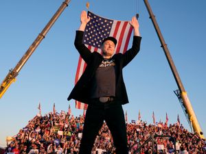 Supporting image for story: Elon Musk makes first appearance at Trump rally with dire words