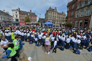 The singalong packed Queen Square