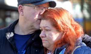 Oksana Harris with her husband Steve