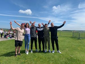 Lauren and family were on a high after the skydive