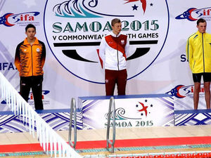 Supporting image for story: Two medals in Samoa for swimming ace