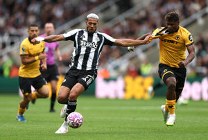 Joelinton and Emmanuel Agbadou (Photo by Stu Forster/Getty Images)