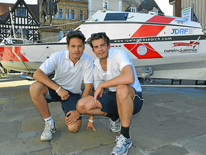 Supporting image for story: Shropshire rowers at halfway point on Atlantic challenge