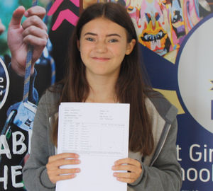GCSE results day at Newport Girls' High School