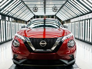 A new car at a Nissan car plant