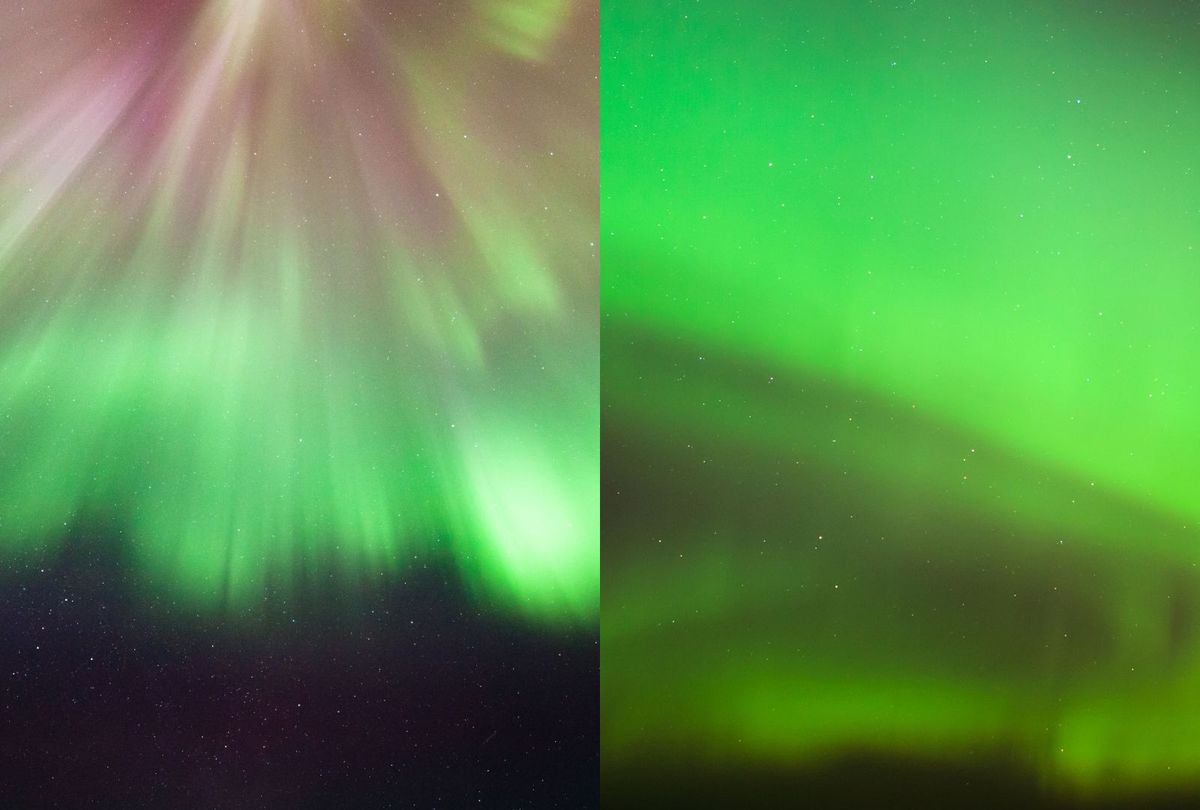 Northern Lights turn UK skies pink and green - see Met Office aurora forecast for tonight