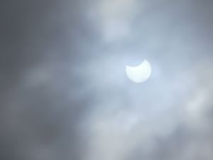 Liam Ball's shot of the partial eclipse over Dawley
