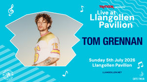 Tom Grennan will headline TK Maxx Presents Live at Llangollen Pavilion on Sunday July 5