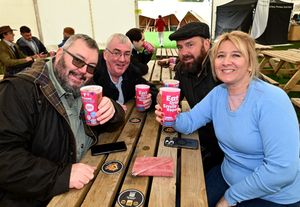 Phil Noake, Tony Artis, Lee Baker and Kayleigh Brock, at Shropshire Oktoberfest.