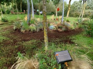 Placards have been put into place to remember specific people and events during the war 