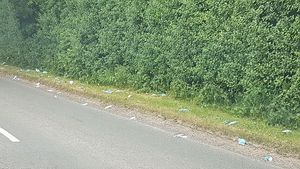 Masks found discarded on Humber Lane, Telford