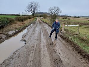 Heather Kidd on the road near Marton