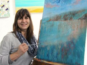 Supporting image for story: Artist opens studio in market hall